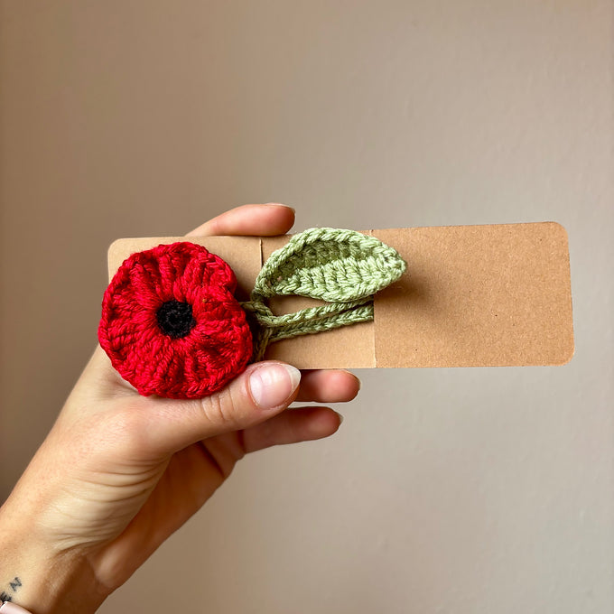 Marque-pages coquelicot