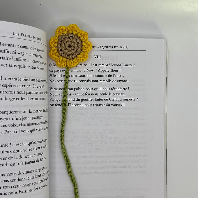 Marque-pages tournesol