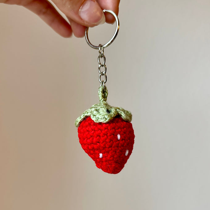 Porte-clés fraise