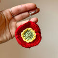 Porte-clés coquelicot