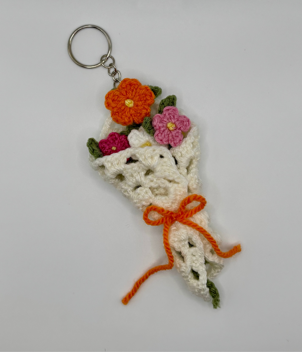 Porte-clés bouquet de fleurs