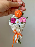 Porte-clés bouquet de fleurs