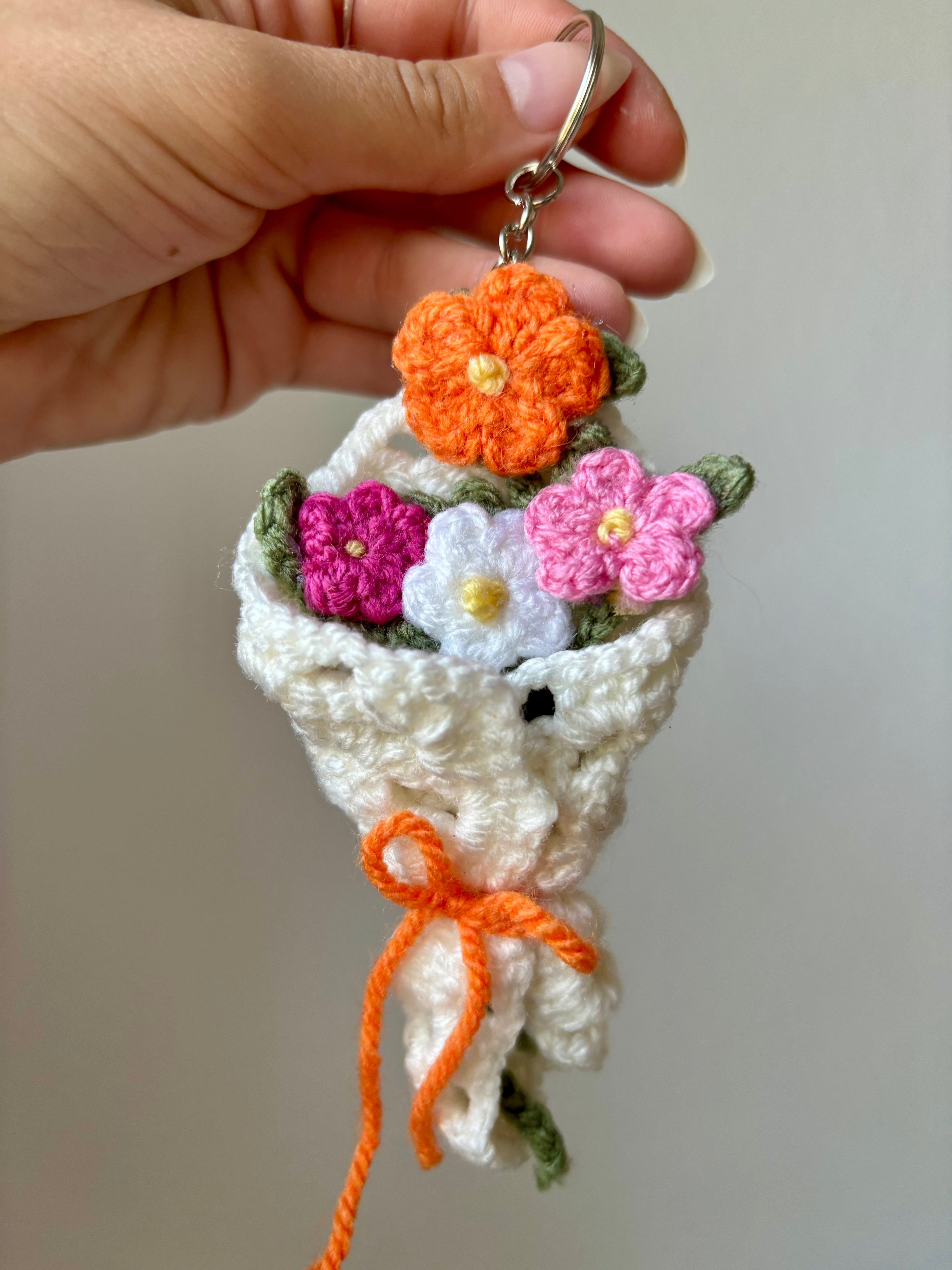 Porte-clés bouquet de fleurs