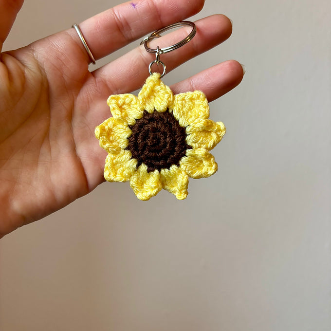 Porte-clés tournesol